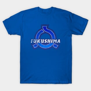 Fukushima Prefecture Japanese Symbol Distressed T-Shirt